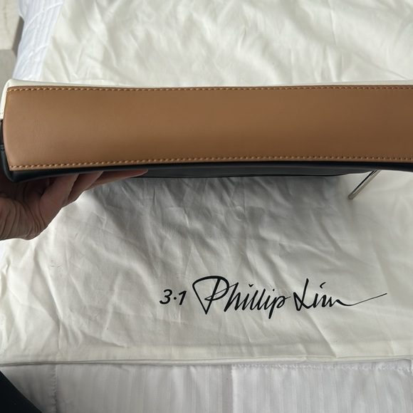 New 3.1 Philip Lin tie color leather pouch clutch makeup travel bag - Picture 6 of 12